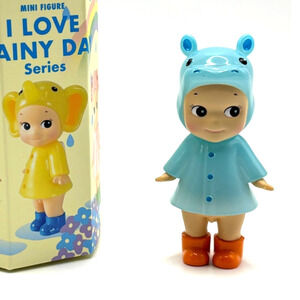 New Sonny Angel Hippopotamus, Rainy Day Series Mini Figurine, Open Box